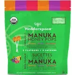 Wedderspoon Organic Manuka Honey Pops Variety Pack, 120 GR