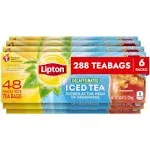 Lipton Decaf Black Iced Tea Bags, 48 Total Tea Bags