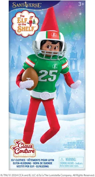 Claus Couture Touchdown Tidings Elf on the Shelf Football Set