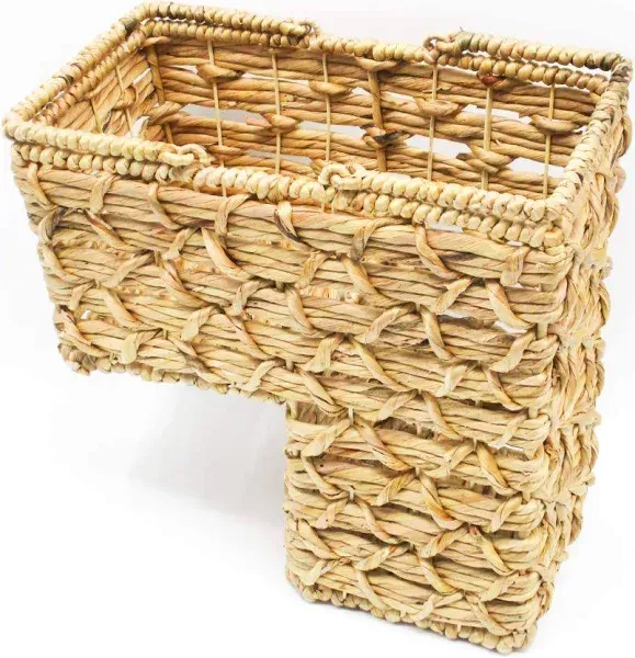 Trademark Innovations 15" Water Hyacinth Storage Stair Basket