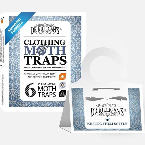 Dr. Killigan's Premium Clothing Moth Traps with Pheromones Prime | Non-Toxic