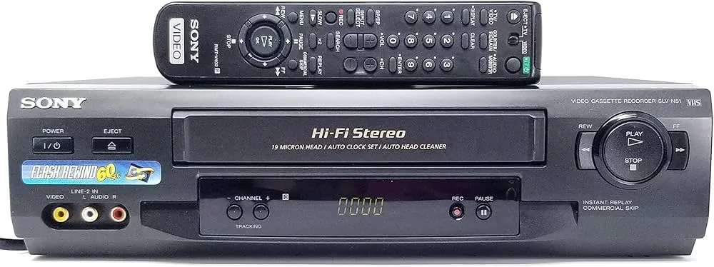 Nice &amp; Smoke Free  Sony SLV-N51 4-Head Hi-Fi Stereo VCR - Shown Playing!!