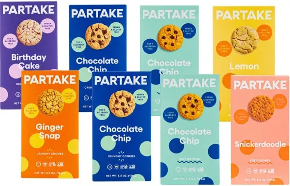 Partake Foods Vegan Cookies Variety Pack