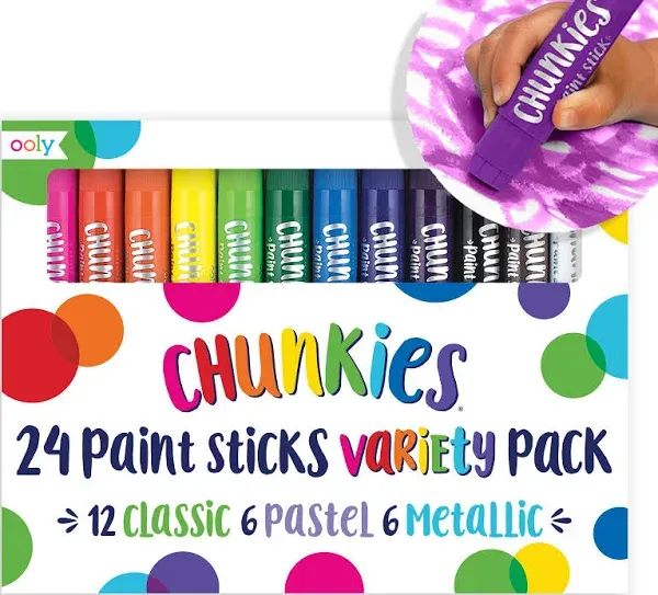 Ooly Chunkies Paint Sticks Variety Pack