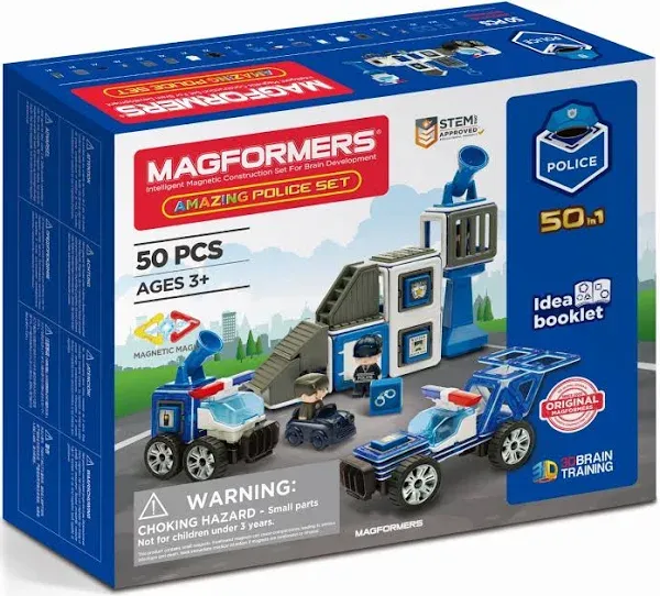 Magformers Amazing Police 50-Piece Set