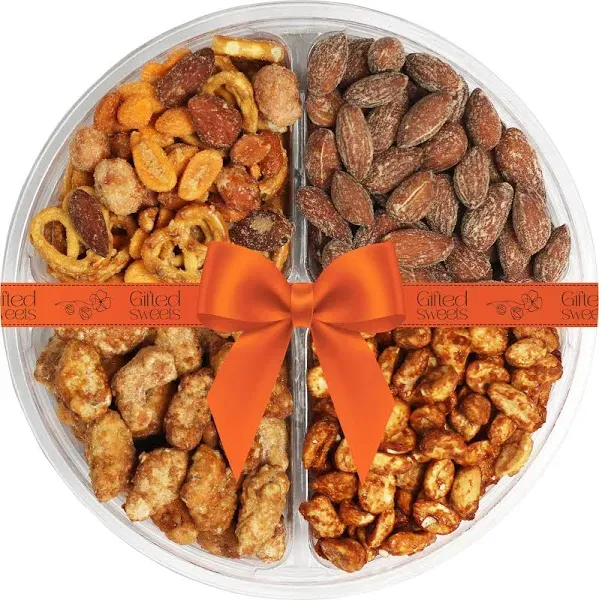 Christmas Nuts Gift - Flavored Nuts Gift Basket - Variety of Sweet &amp; Roasted ...