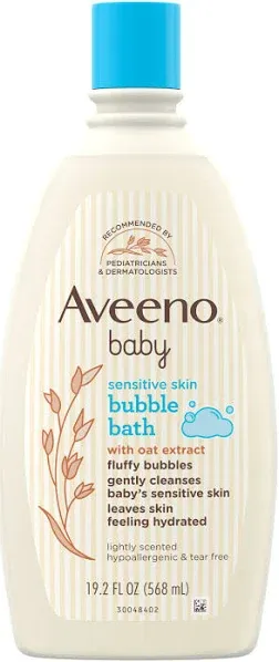 Aveeno Baby Sensitive Skin Bubble Bath (19.2 fl oz)