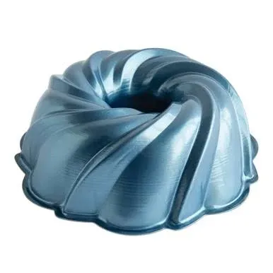 Nordic Ware Formed Swirl Bundt, 10 Cups, Twilight Blue 12 