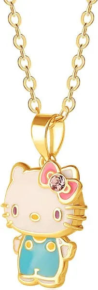 Hello Kitty Kuromi Crystal Pendant Necklace