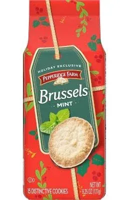 Pepperidge Farm Brussels Cookies Distinctive Mint 6.25 oz