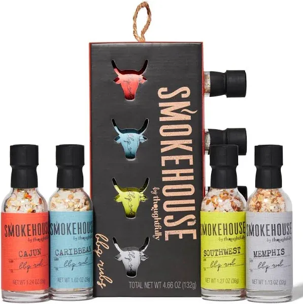 Smokehouse Gift Set by Thoughtfully Vegan and Vegetarian Barbecue Rubs Flavor...