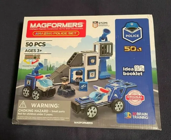 Magformers 50-Piece Amazing Police Set - NIP