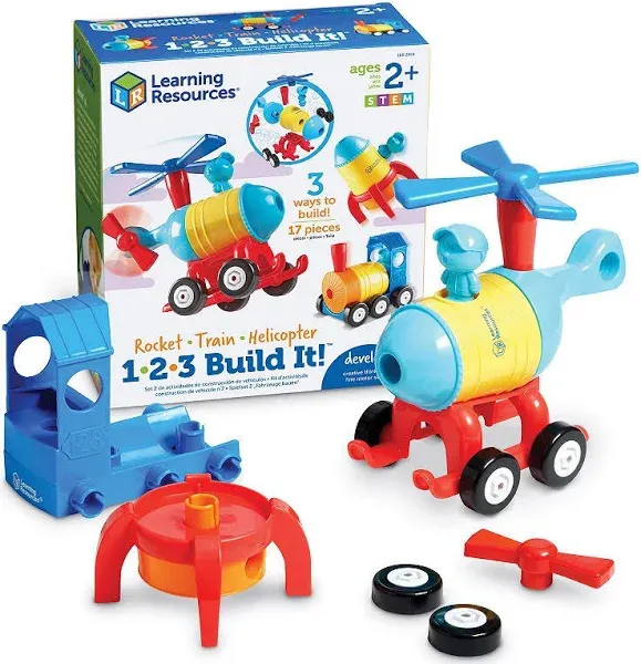 Learning Resources 1-2-3 Build It Train-Rocket