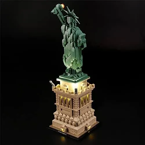 GEAMENT Light Kit for Architecture Statue of Liberty Compatible with Lego 21042 Landmark