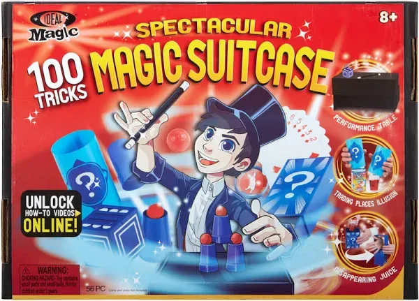 Spectacular 100 Trick Magic Suitcase by Ideal