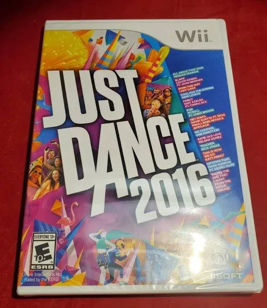 Nintendo Wii Game Just Dance 2016 NEW Factory Sealed Grease Bruno Mars Britney