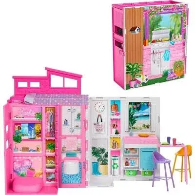 Barbie Dollhouse Playset 2 Levels and 4 Play Areas New In box *SH3*