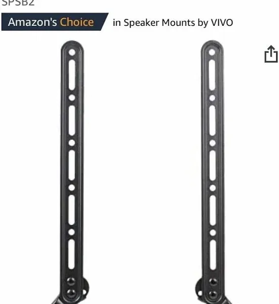 Wali Sound Bar Mount Bracket, for Mounting Above or Under TV, with Adjustable 3 Angled Extension Arm, Fits Most 23 to 65 inch TVs, Up to 33 lbs