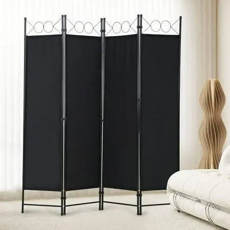 4 Panel 5.6ft Folding Portable Privacy Divider Room Divider