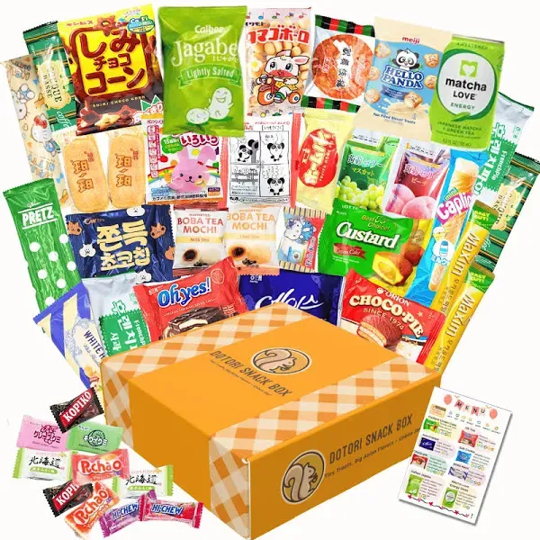 DOTORI SNACK BOX International Snack Box Korean Snacks Japanese Snacks Chinese 