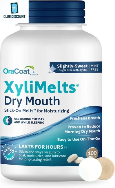 Oracoat XyliMelts Dry Mouth Relief Oral Adhering Discs