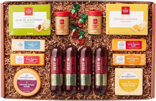 Hickory Farms Celebration Spread Sausage and Cheese Gift Box