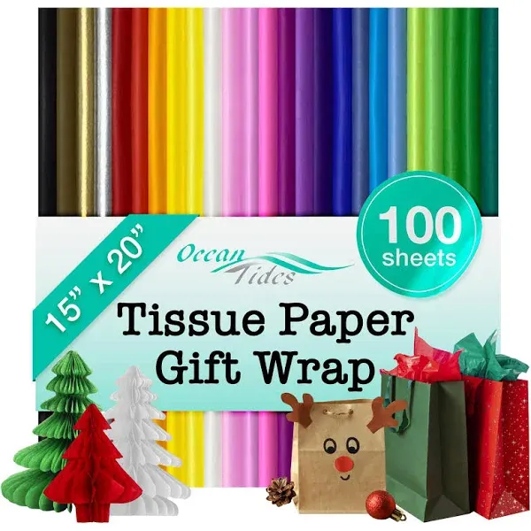 Ocean Tides Tissue Paper Gift Wrap