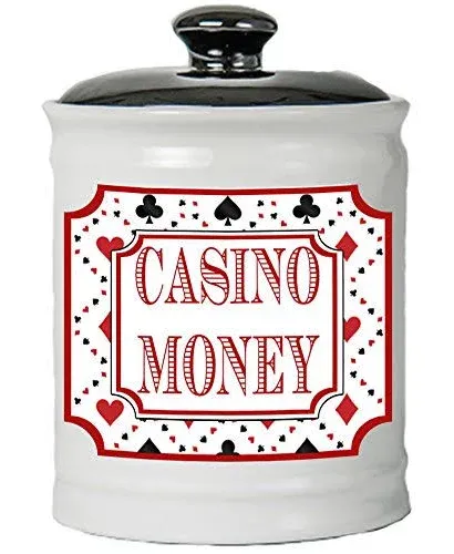 Cottage Creek Casino Money Jar, Casino Piggy Bank, Slots Casino Party Decorations, Casino Gifts