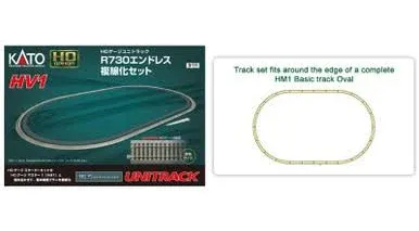 Kato 3-111 HO R730 Track Set for Double Tracking