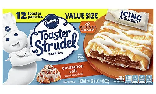 Pillsbury Cinnamon Roll Toaster Strudel Pastries