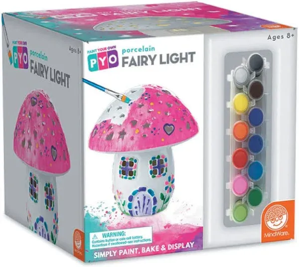 MindWare Paint Your Own Porcelain Fairy Light