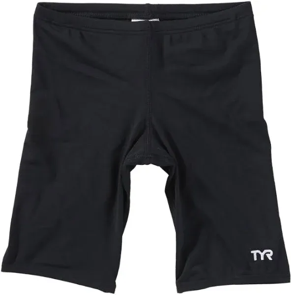 Tyr Sport Boy s Solid Durafast Jammer Swim Suit Black Sz 22