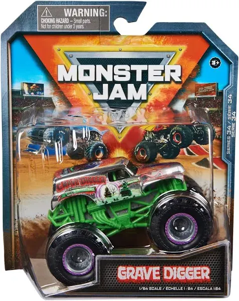 Monster Jam Grave Digger 25th Anniversary True Metal Series 34