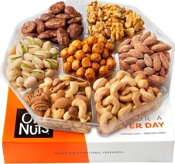 Oh! Nuts Christmas Gourmet Nut Gift Basket