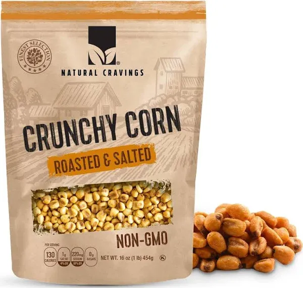 Natural Cravings Crunchy Corn Roasted and Salted Snack