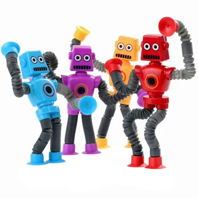 Nutty Toys Sensory Robot Toys 4pk