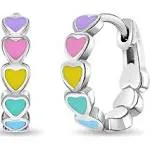 in Season Jewelry Heart Cascade Huggie Hoops Multi-Color