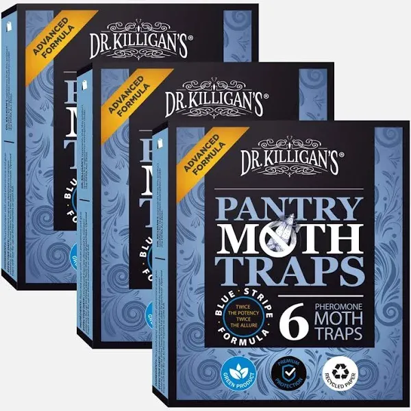 Dr. Killigan's Premium Pantry Moth Traps with Pheromones Prime Non-Toxic