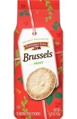 Pepperidge Farm Brussels Cookies Distinctive Mint 6.25 oz