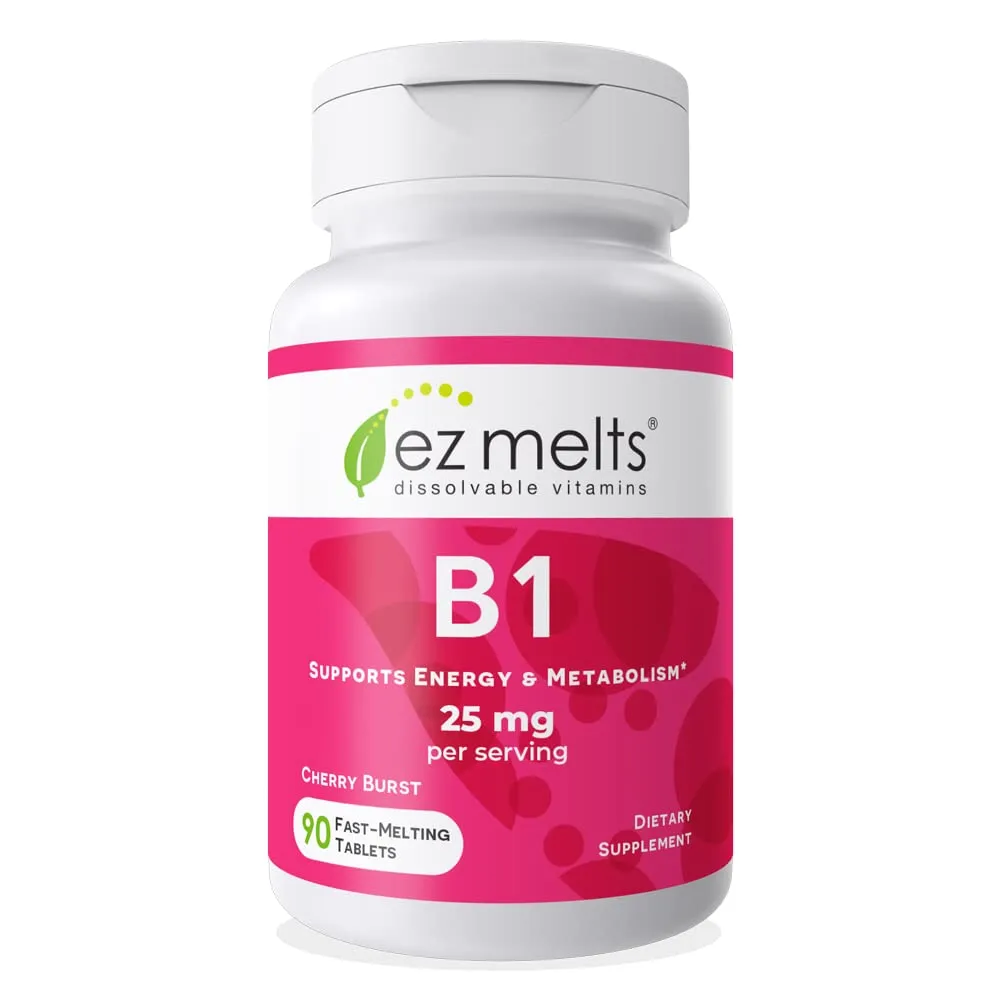 EZ Melts B1 Thiamine 25 mg Dissolvable Tablets