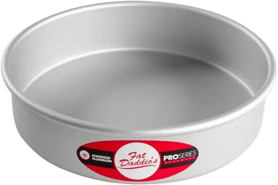 Fat Daddio's Anodized Aluminum Round Cake Pan, 8 x 2 Inch