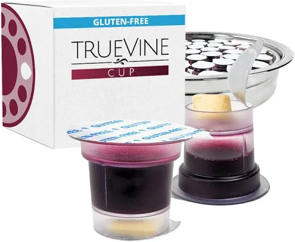 TrueVine Top & Bottom Communion Cups and Wafer Set