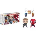 Funko Pop! Captain America Civil War Spider-Man & Hawkeye 4 Pack