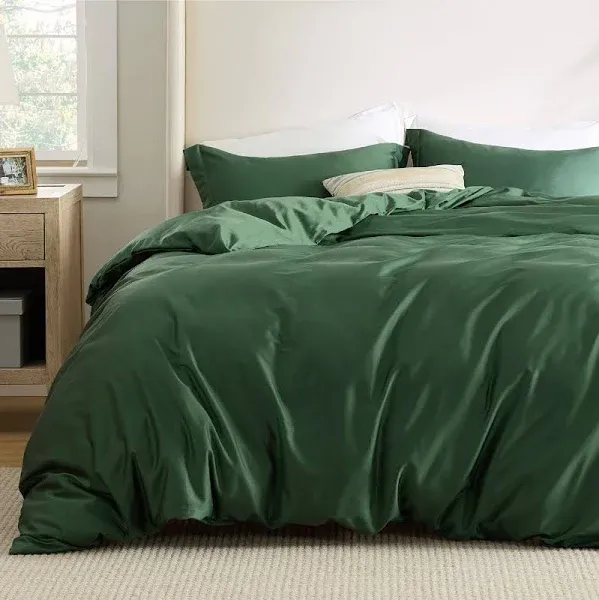 Bedsure Linen Cotton Duvet Cover Set