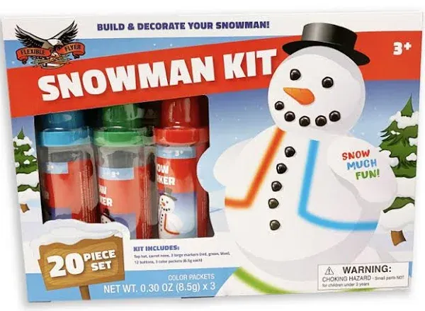 Ship N 24 Hours: New-Christmas Build/Decorate Your Snowman: Snowman Kit. 3+.