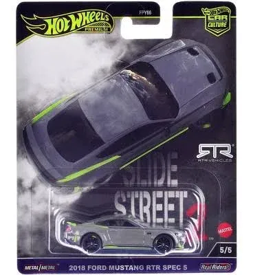 Hot Wheels 2024 Car Culture Slide Street 2 2018 Ford Mustang RTR Spec 5 1/64