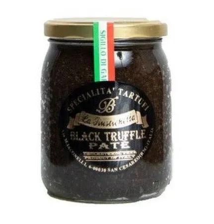 La Rustichella - Black Truffle Pate Small (90g, 3.2 oz ) Vegan, Gluten Free , Cholesterol Free