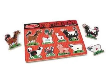 Melissa & Doug Farm Animals Sound Puzzle