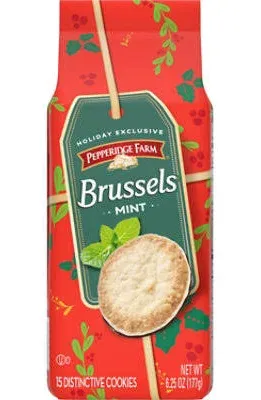 Pepperidge Farm Brussels Cookies Distinctive Mint 6.25 oz