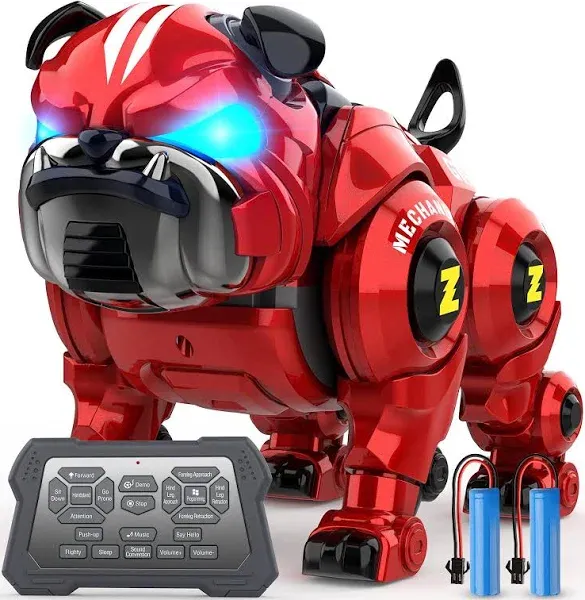 Lterfear Robot Dog For Kids Remote Control Robot Rechargeable Programing Stunt Robo Dog With Sing Dance Touch Function Robot